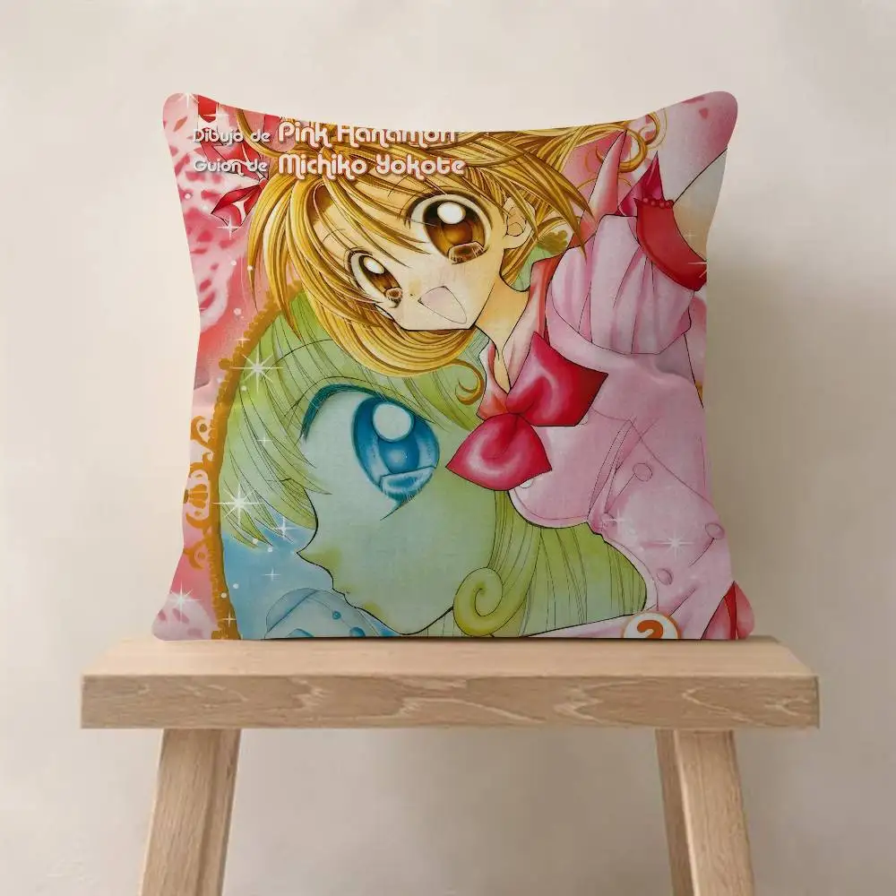 Anime M-Mermaid Melody Pichi Pichi Pitch Bürokissenbezug, Autokissenbezug, 45 x 45 cm, Lendenkissenbezug, Sofakissenbezug – Detail 12
