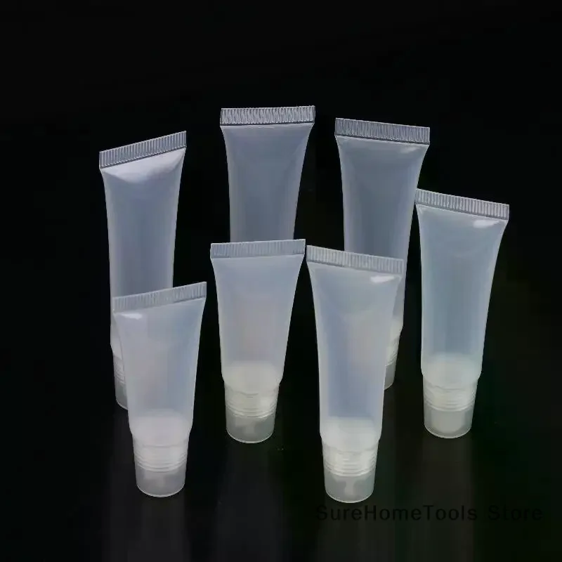 10Pcs 5/10/15ml Empty Lipstick Tube Lip Balm Soft Tube Makeup Squeeze Clear Lip Gloss Container