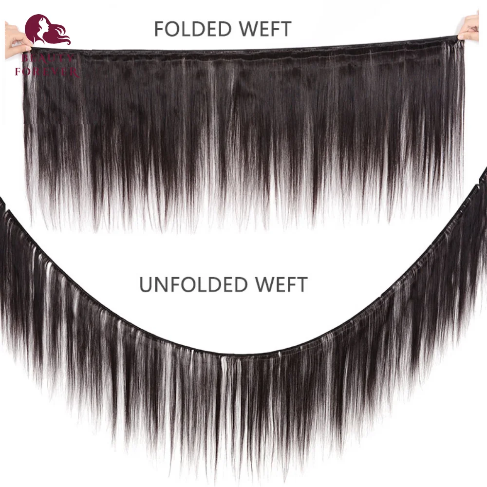 12A Grade Bone Straight 100% Human Hair Bundles 4PCS/LOT Double Drawn 8-30 inches Raw Hair Weave Extensions Beauty Forever