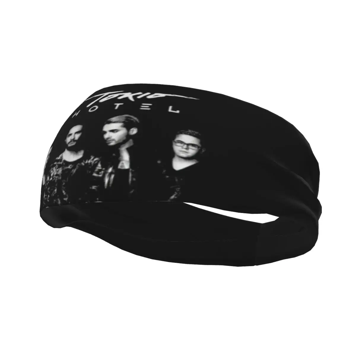 

Tokio Hotel Rock Sweatbands Stretch Sport Safety Sweat Headbands Headwrap Head Sweat Bandages Gym Fitness Yoga Hair Sweat Bands