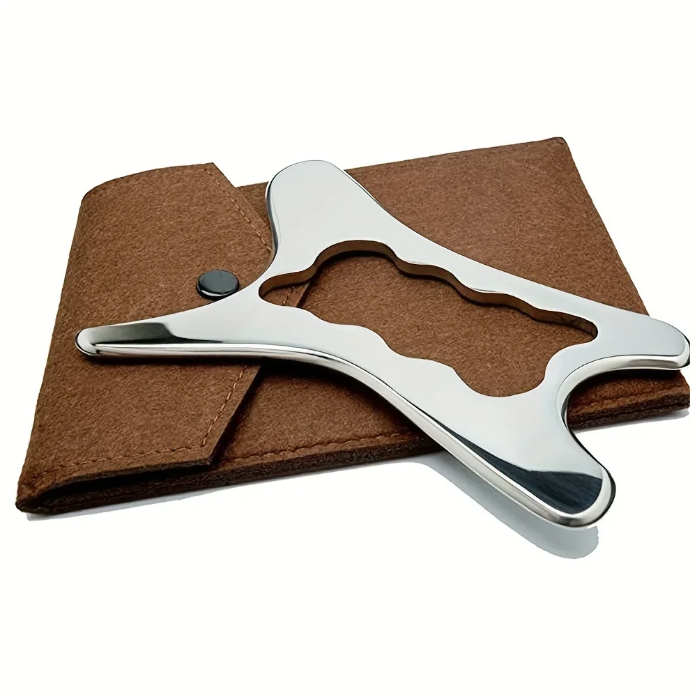 Stainless Steel Gua Sha Scraping Massage Tool-Muscle Scraper Soft Tissue Mobilization,Physical Therapy for Back, Legs, Arms