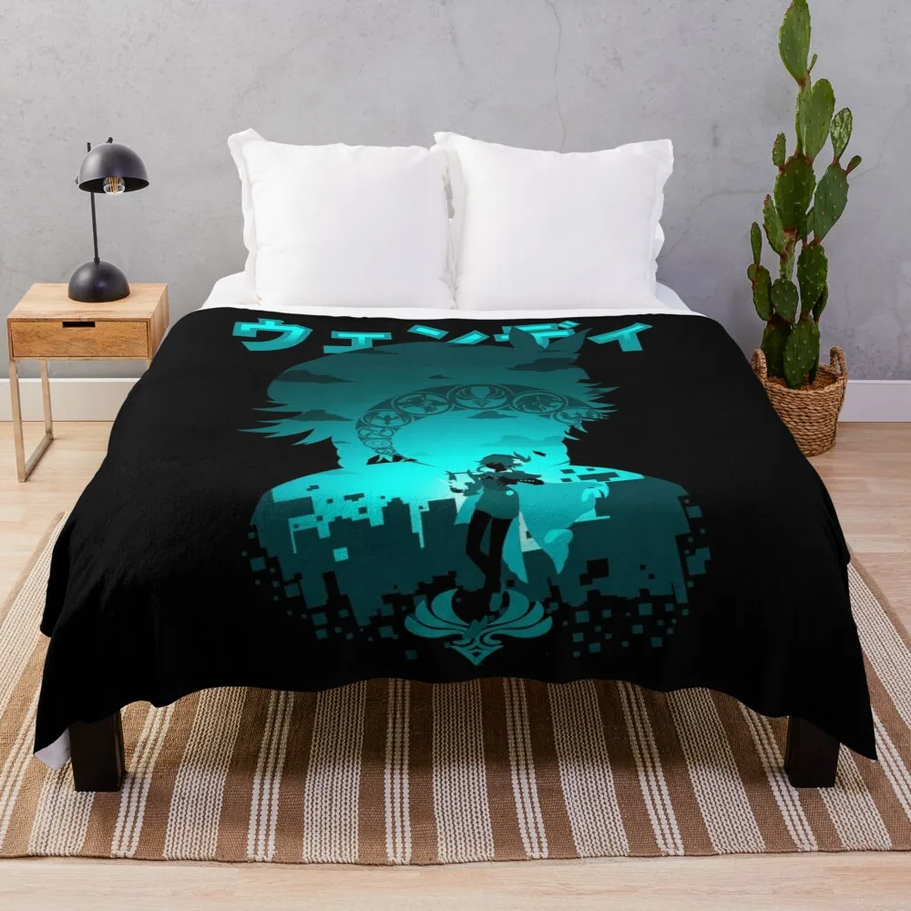 

GENSHIN IMPACT VENTI Throw Blanket Summer Blanket Soft Bed Blankets Blankets For Sofas