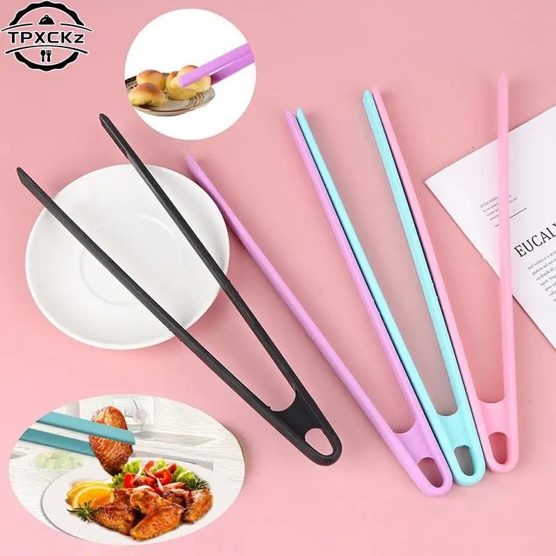 

1Pcs Food Grade Silicone/Bamboo Kitchen Tongs Long Handle Non Slip Barbecue Tongs Ice Cube Clip Kitchen Bar Supplies Ice Tong