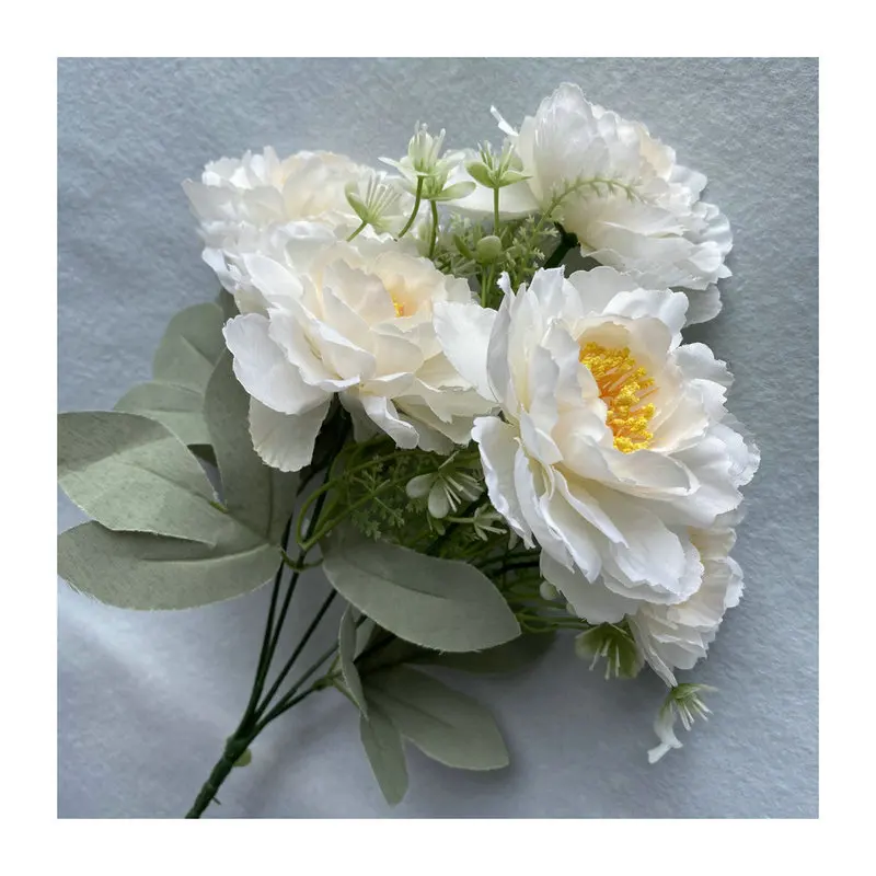 Wave Peony Flower Wedding Home Hotel Photography Decoration Props Fake Flower Simulation Bouquet