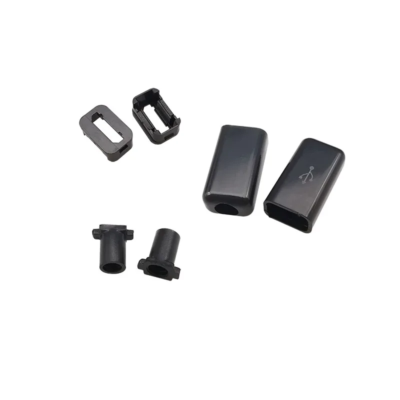 WMYCONGCONG 2 Unids Micro USB Tornillo Bloque De Terminales Conector Micro USB 2.0 Macho A 5 Pin Hembra Tornillo Terminales De Tornillo Tipo Enchufable Adaptador Cable Conector 11.8 In