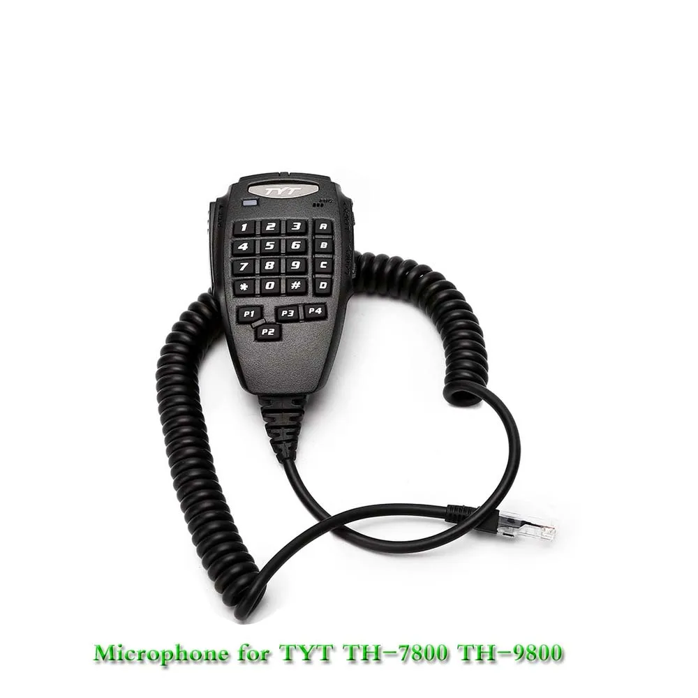 For TH-9800 Car Walkie Talkie PTT Speaker Microphone for TYT TH-9800 Plus Quad Band 50W Car Mobile Radio Walkie Talkie Station for th 9800 car walkie talkie ptt speaker microphone for tyt th 9800 plus quad band 50w car mobile radio walkie talkie station