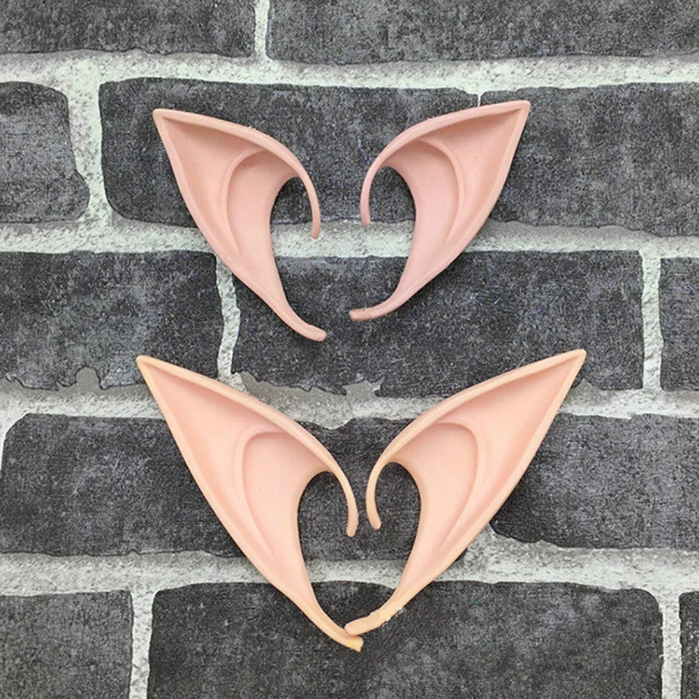 Adult Kids Halloween Elf Ears Decoration False Ears Props Cosplay Angel Dress Up Christmas Party Decor Supplies 5/10 Packs cosplay accessories
