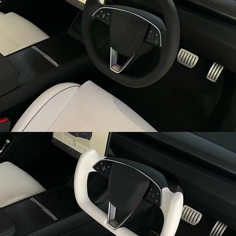 ヨークステアリングハンドル 本体 テスラ TESLA model-Y モデルY 2022(R4).6 - 純正交換 リアルカーボン