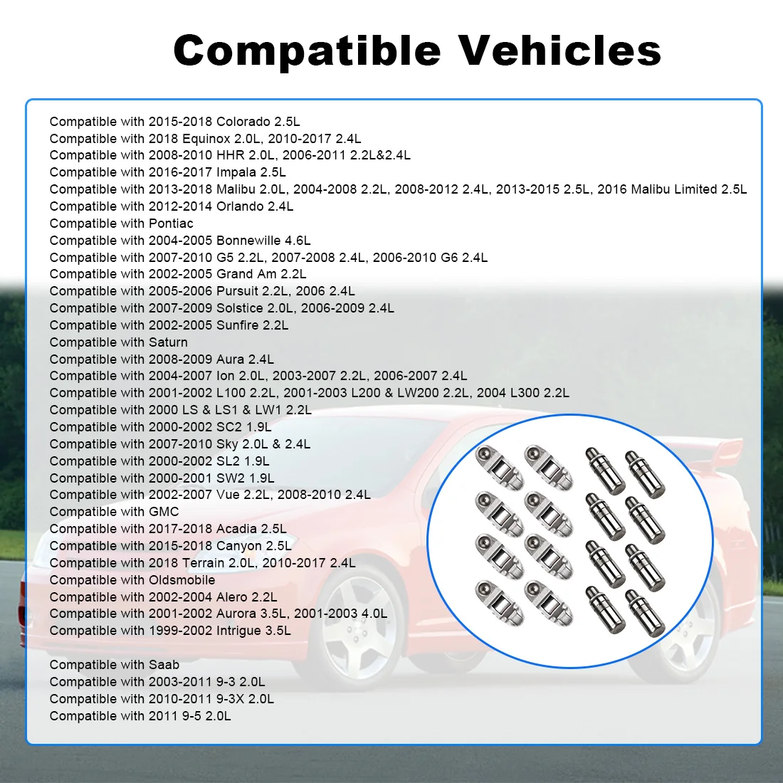 Herorider 8pcs Chevy Equinox HHR Malibu Orlando 2.4L Ŀ     ǰ ڵ ǰ 12565203 MR-1340 24100005