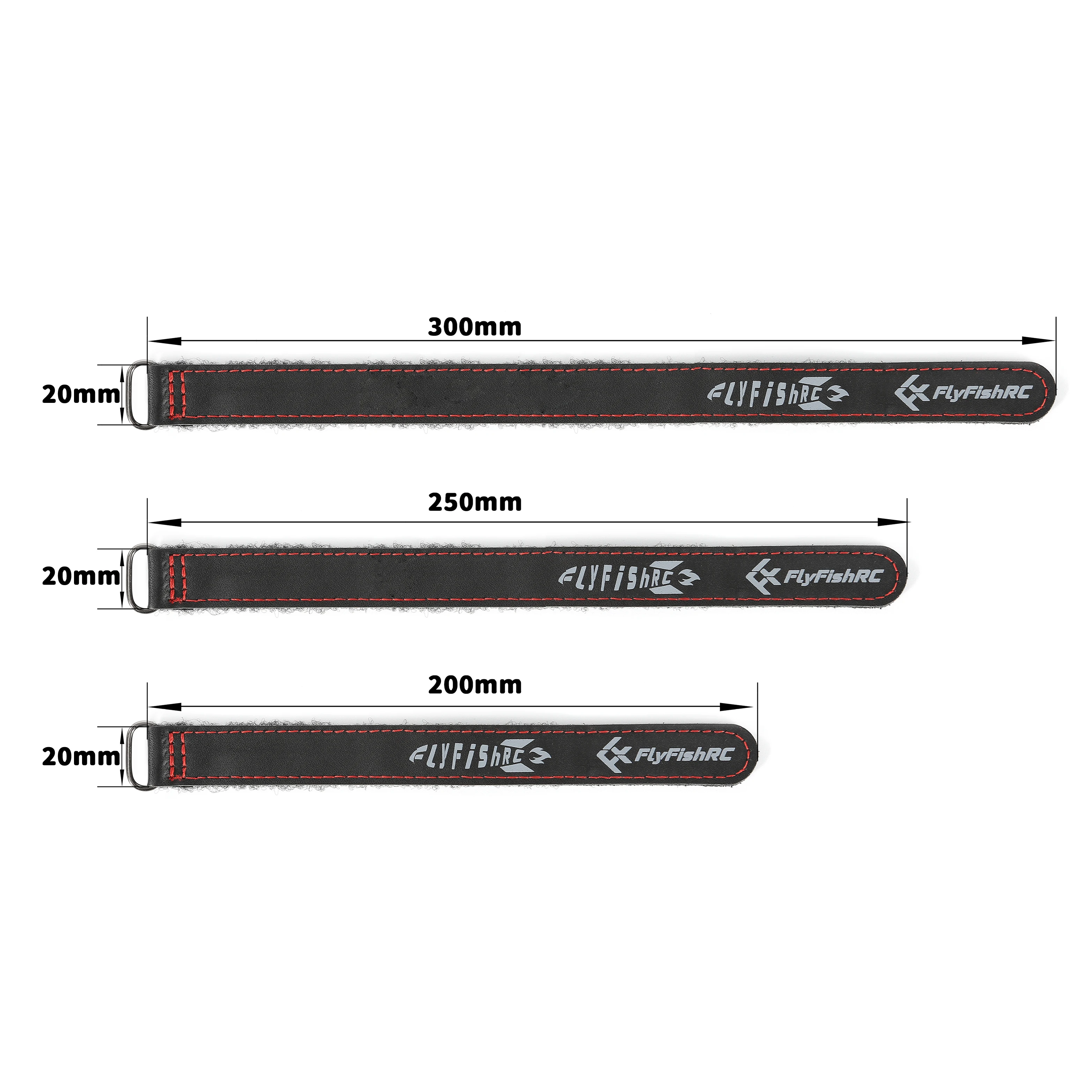FlyFishRC 15x250 мм 20x30 0 мм ремень из искусственной микрофибры для батареи с неслабым ремнем и железной пряжкой для 5-дюймового FPV радиоуправляемого гоночного дрона