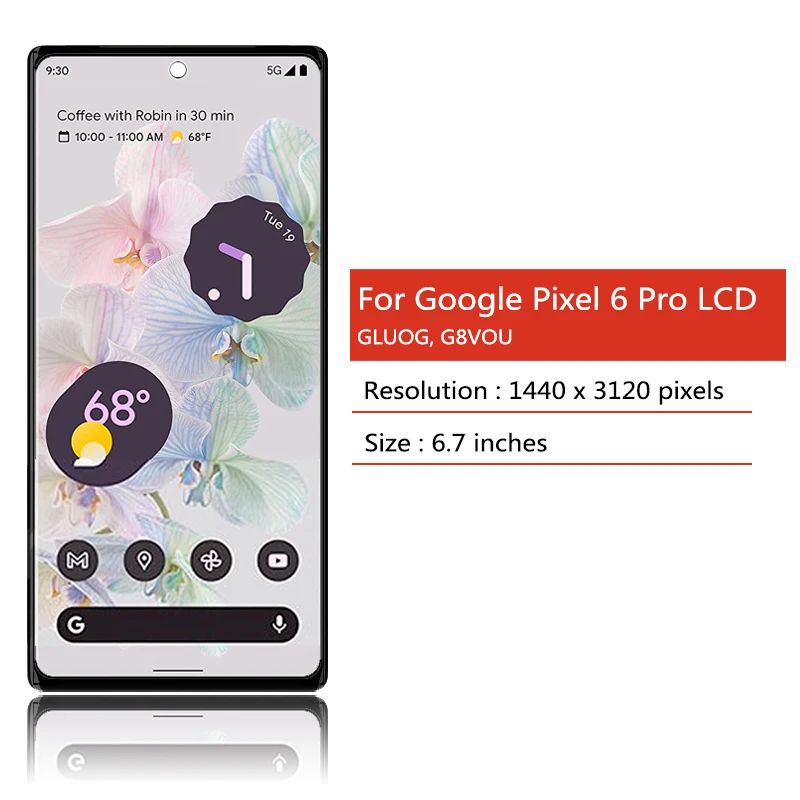 Рисунок 3 - Super AMOLED для Google Pixel 6 Pro 6Pro GLUOG