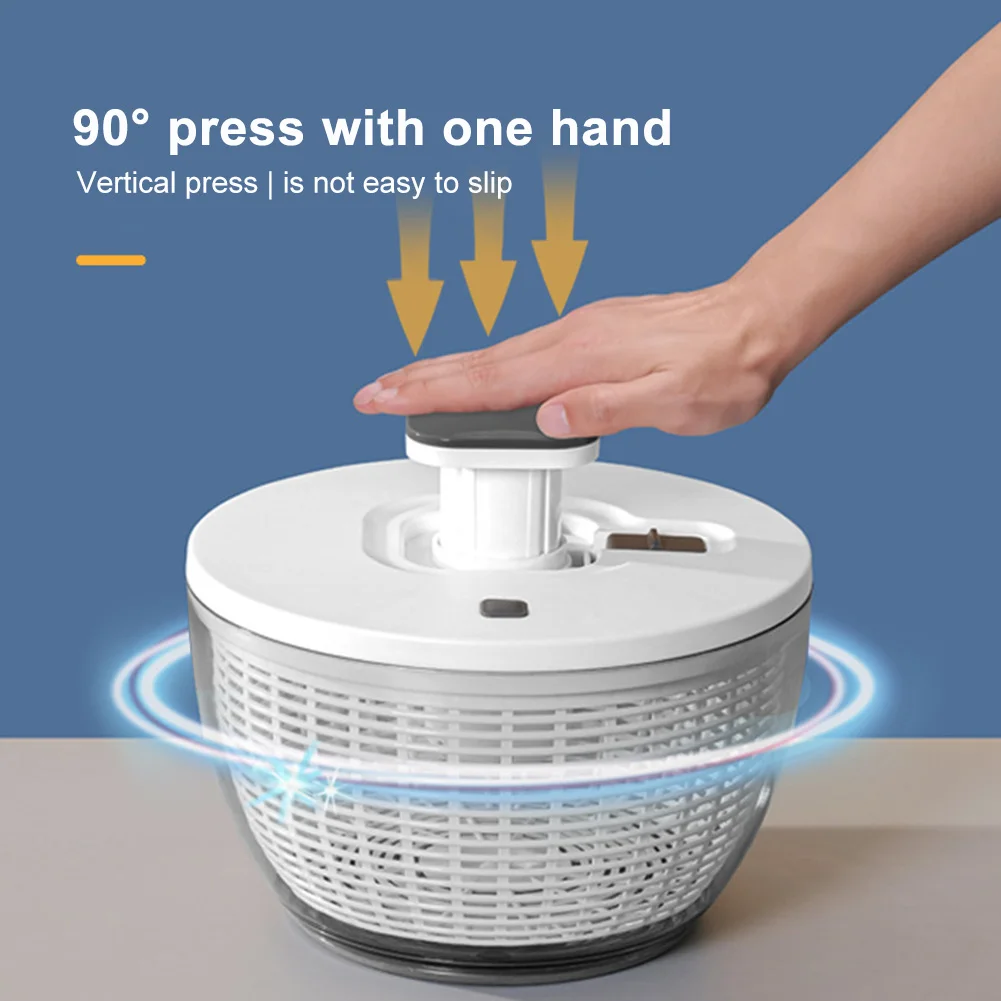 4.5L Vegetable Dehydrator Multifunctional Vegetable Washing Machine for Draining Fruit