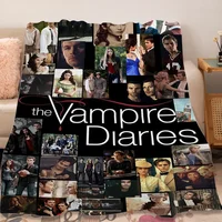 Fleece Blanket Sofa Winter Warm The B-Vampire B-Diaries Fluffy Soft Blankets Microfiber Bedding King Size Bed Camping Nap Throws 1