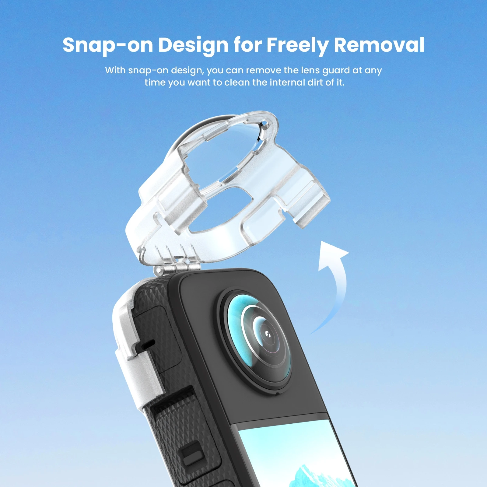 Anti-fog Snap-on Lens Guard For Insta360 X3 Silicone Sleeve Buckle Protective Case Screen Protector Bracket Camera Accessories