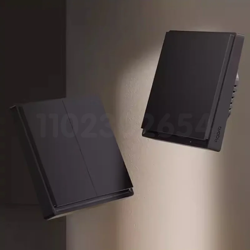 Фото Новый Aqara умный настенный выключатель E1 ZigBee 3.0 умный дом беспроводной ключ выключатель света огонь провод с нет нейтрали для Xiaomi Home home homekit №2