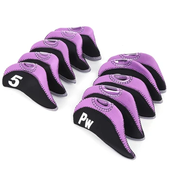 10PCS Neoprene Number Convenient Universal Soft Golf Putter Cover Iron Club Headcover Accessory During Outdoor Travel 6