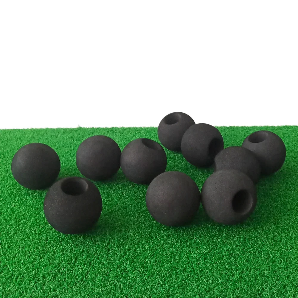 6Pcs 50mm Soft High Tenacity Lightweight EVA Electric Muscle Massager Replacement Head Massage Gun Ball Head Accessories Black 6