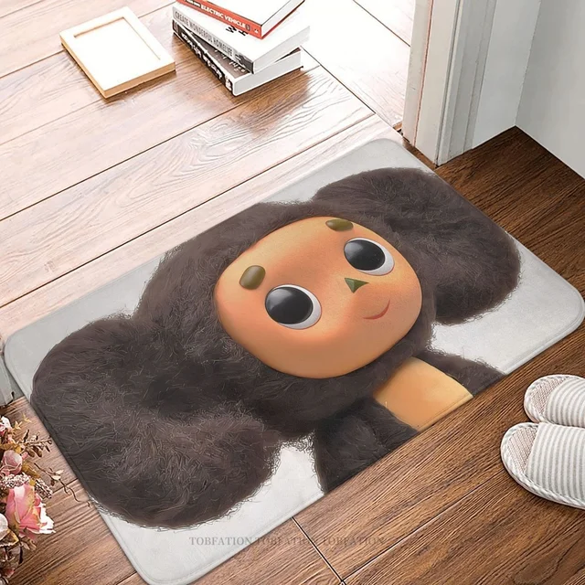 Cheburashka Szovjet Orosz Rajzfilm Csúszásgátló Ajtófürdő Fürdőszőnyeg Erkély Szőnyeg Bejárat Ajtó Hálószoba Dekoráció - Image 4