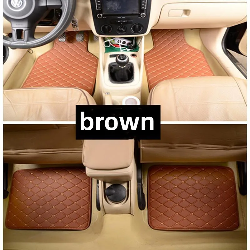 NEW Luxury Car Floor Mats For Chevrolet Holden Barina Spark EV Ravon R2 M300 Durable Leather Auto Interior Accessories