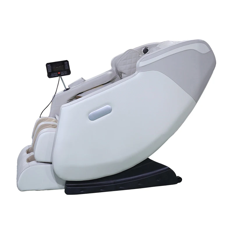 White high-end home and office full body acupressure massage chair 4