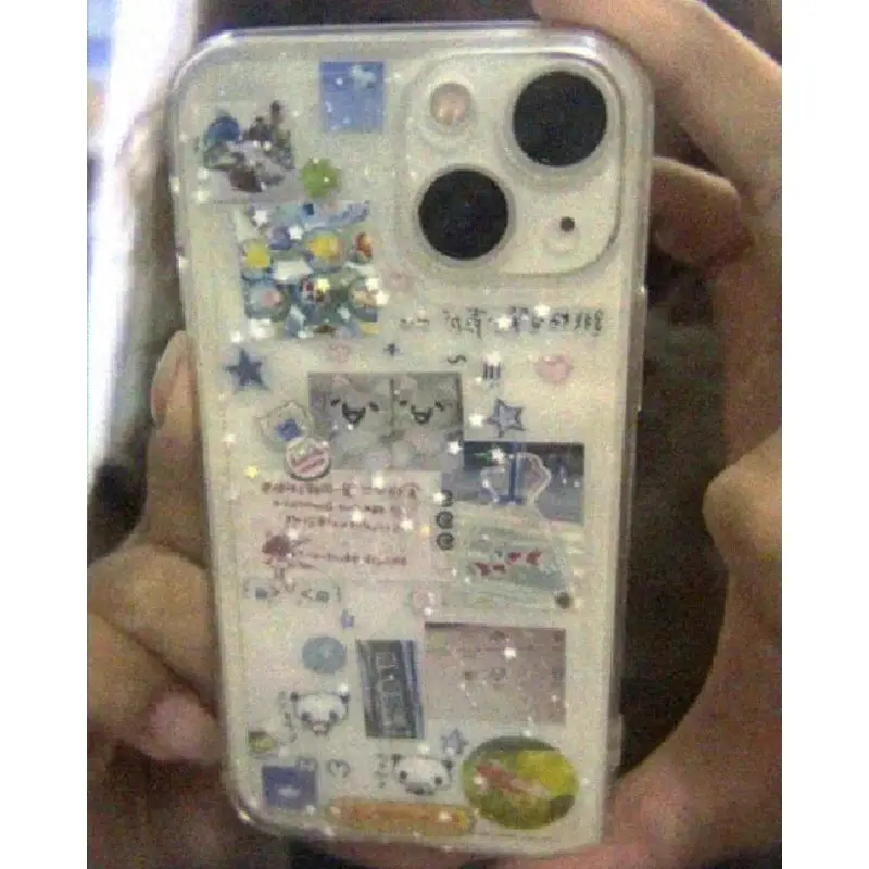 Korean Creative Splicing Graffiti Star Phone Case