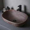 Ceramic Table Sink Porcelain Countertop Vessel Sink For Bathroom Balcony Lavatory Washbasin Above Counter Vanity Bowl Art Basin 1