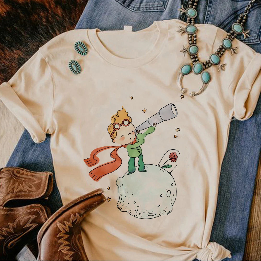 

Женская футболка с рисунком the Little Prince, женская футболка, уличная одежда 1920-х годов
