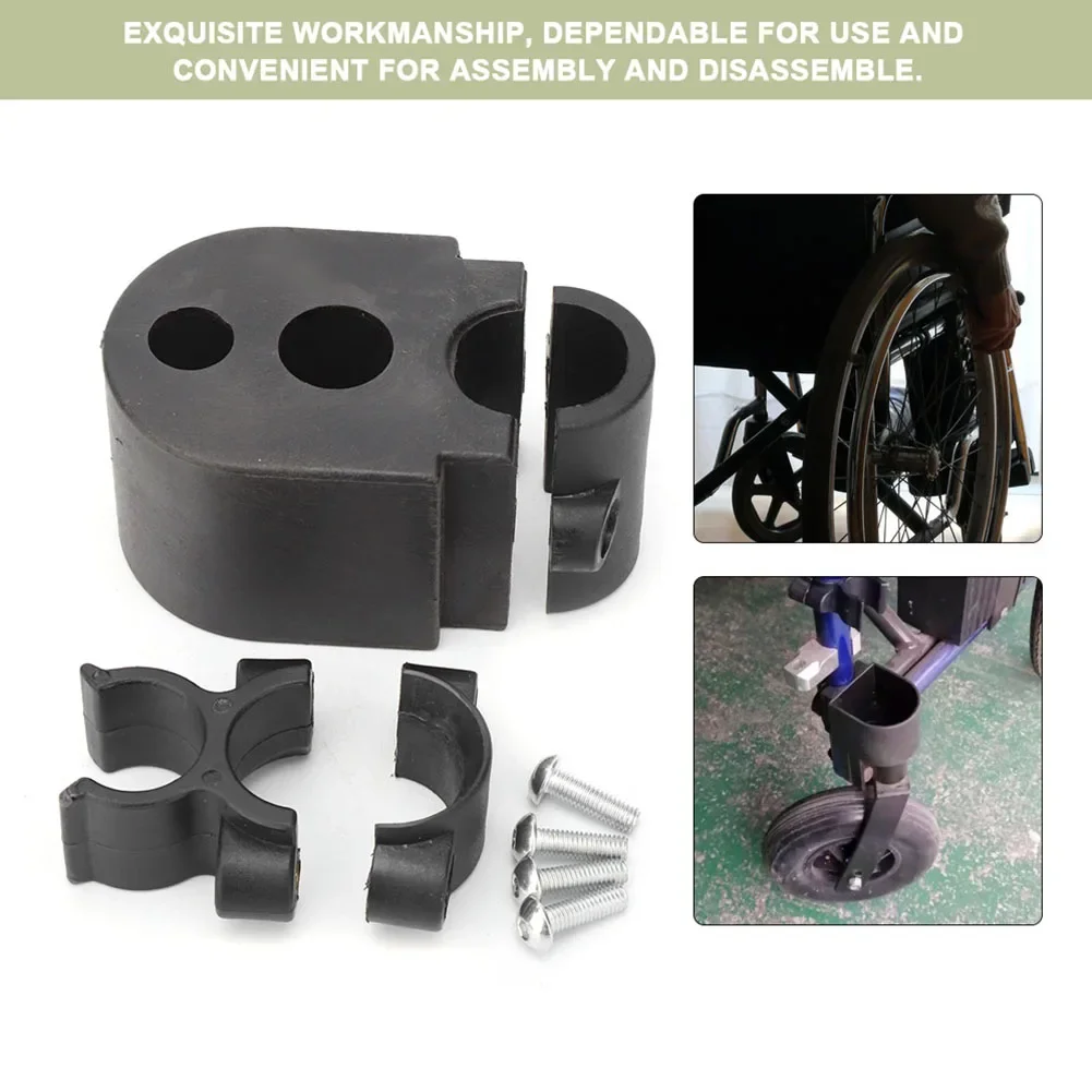 2pcs einstellbare Rollstuhl Gehstock Rack Halterung Krückenhalter