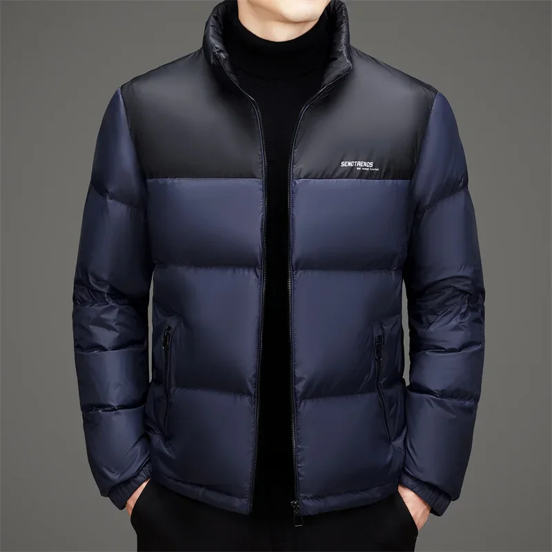 thumbnail image 1 of Ropa de diseñador para hombre, chaqueta de plumón corta con cuello alto de lujo, chaquetas acolchadas ligeras, abrigo de invierno cálido acolchado 2024 para hombre, 1 of 4