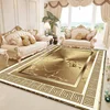 Luxury Golden Decoration Home Rugs Living Room Marble Pattern Carpet Sofa Side Large Area Rug Room Decor Lounge Soft Floor Mat 3
