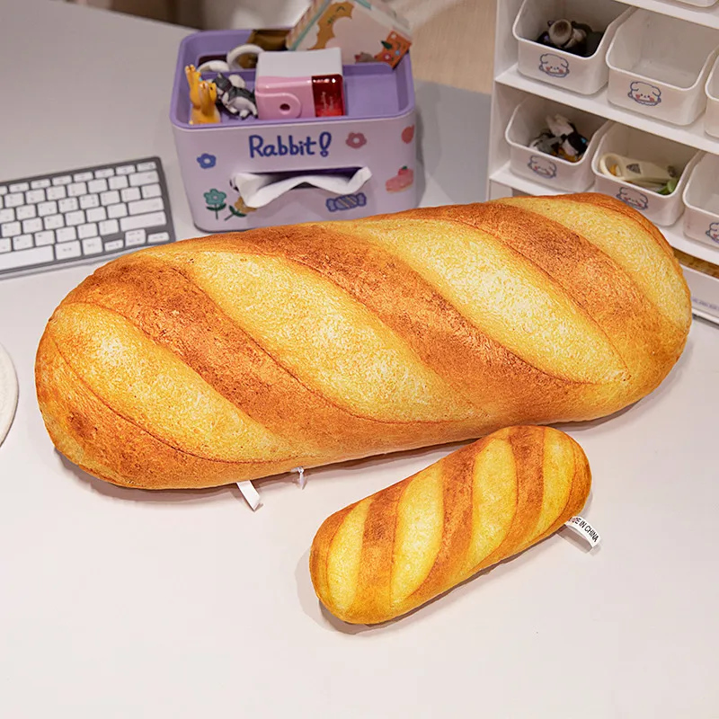 20~100cm Butter Long French Baguette Bread Plush Pillow Stuffed Food Plushie Peluche Back Support Seat Cushion Decor Gift 5
