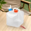 Portable Folding Bucket with Faucet Large Capacity Foldable Drinking Water Bucket Clear Water Storage Jug for Emergency Survival 5