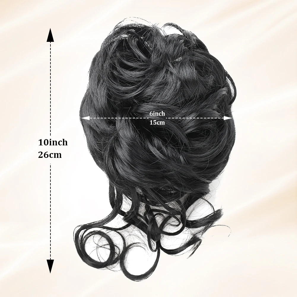 Messy Bun Hairpieces for Women with 10 Inch Claw Clip