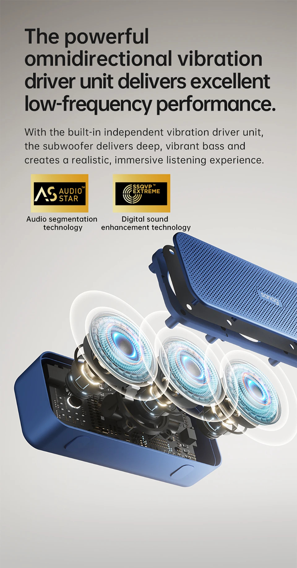 Sanag X15 10W Portable Bluetooth Speaker description image 4