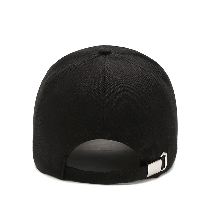 Summer Women Men Structured Baseball Cap Solid Cotton Adjustable Snapback Sunhat Outdoor Sports Hip Hop Baseball Hat Casquette