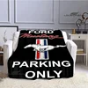Mustang car logo printed blanket Flannel Blanket Warm blankets for beds rainbow Picnic blanket birthday present 2
