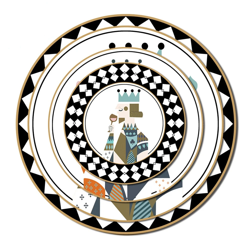 

2022 new style ceramic plate set dinner plates ceramic plate dessert plate bone china plate sets Decorative plate