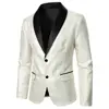 Men's Suit Textural Texture Luxury Men's Blazer Business Casual Style Men's Top Wedding Groomsman Stage Performance Men's Suit 1