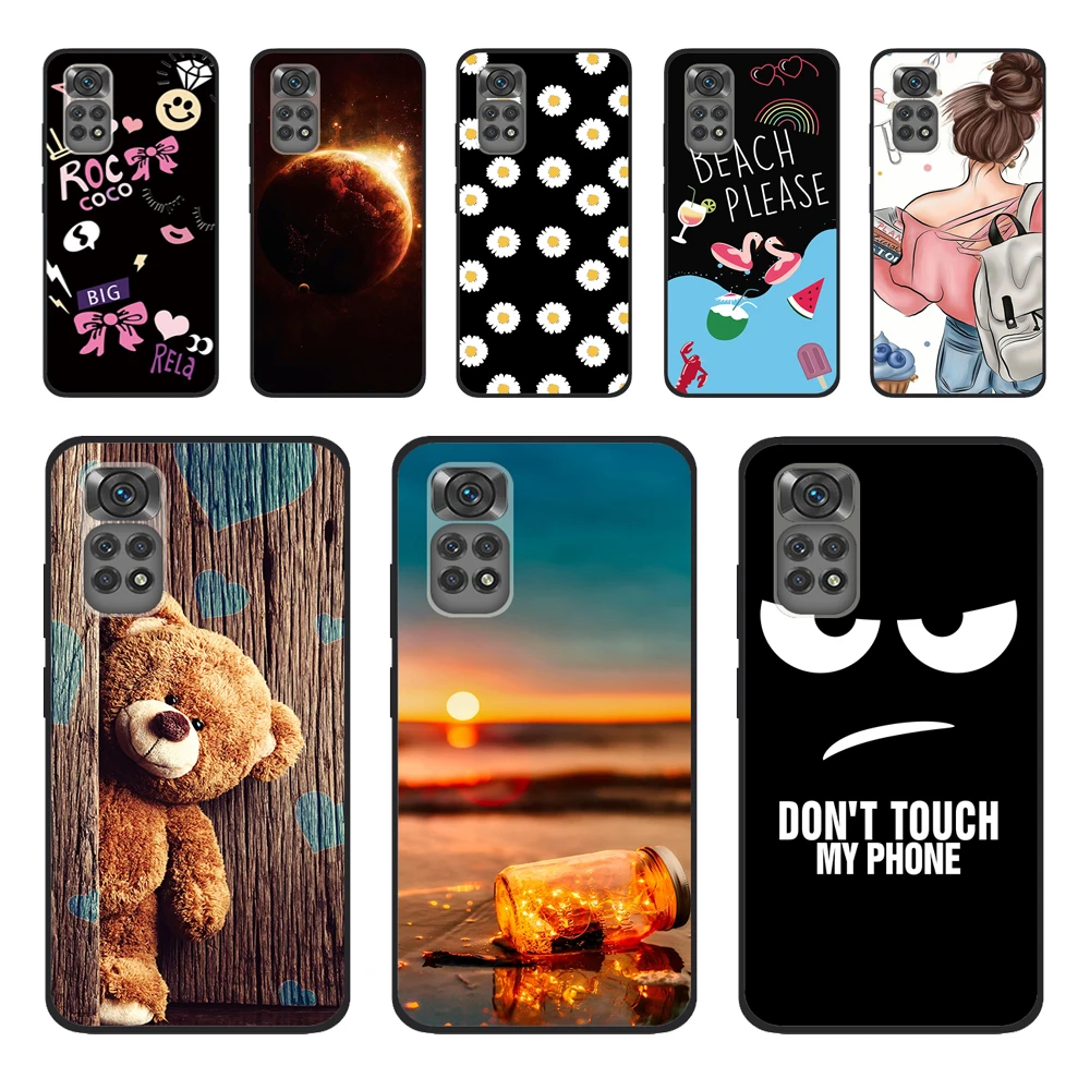 Tpu Morbido Per Xiaomi Redmi Note 11 Custodia In Silicone Cartoon Cat Butterfly Cover Posteriore Per Telefono Verniciato Per Xiomi Redmi Note 11 Note1