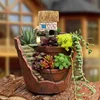 Nordic Creative Round Succulent Flower Pot Lazy Succulent Pot Succulent Plant Mini Cartoon Resin Flower Pot 1