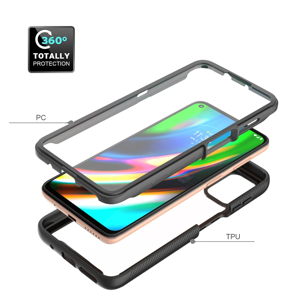 Shockproof Clear Case with Screen Protector