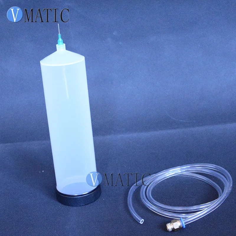 High Quality Plastic Fluid Dispenser Pneumatic Syringe 300 Cc / Ml Set