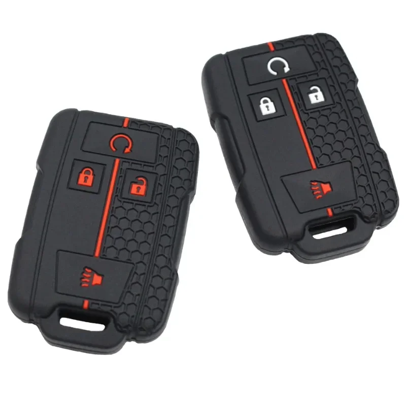 Silicone car key case for Chevrolet Colorado Silverado 1500 2500HD 3500HD GMC Yukon Sierra Canyon remote key protector key case cover key case remote control case cover