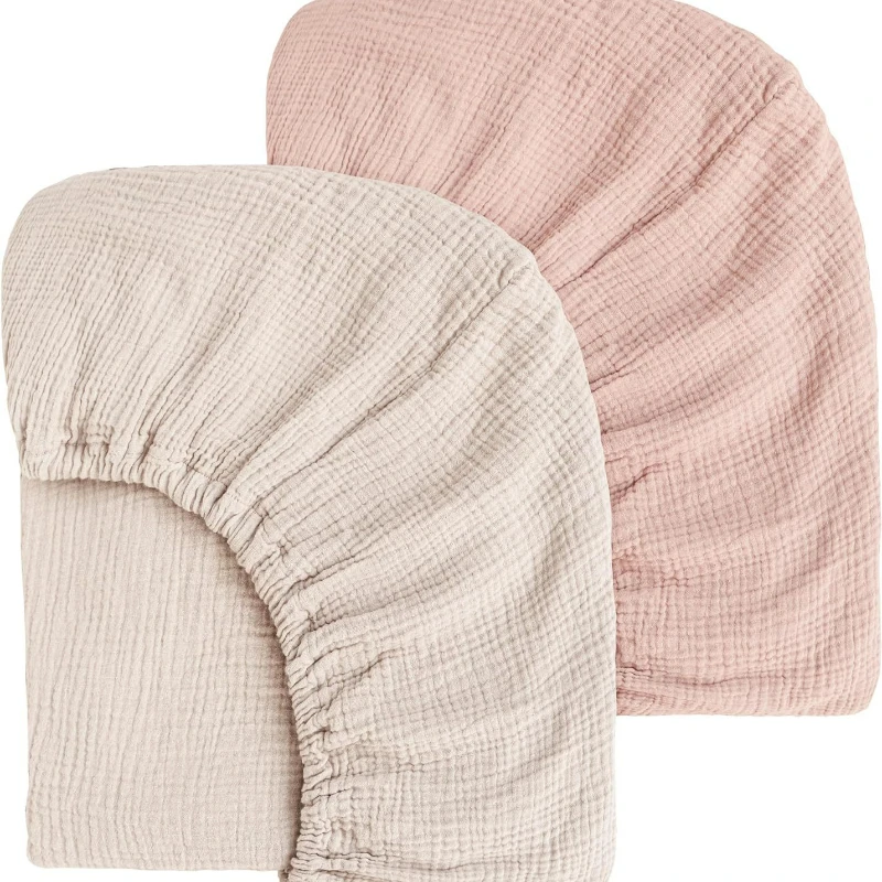 Baby Fitted Bassinet Sheet Newborn Changing Pad Cover Solid/Printed Breathable Crib Fitted Sheets Cradles Mattress Cover