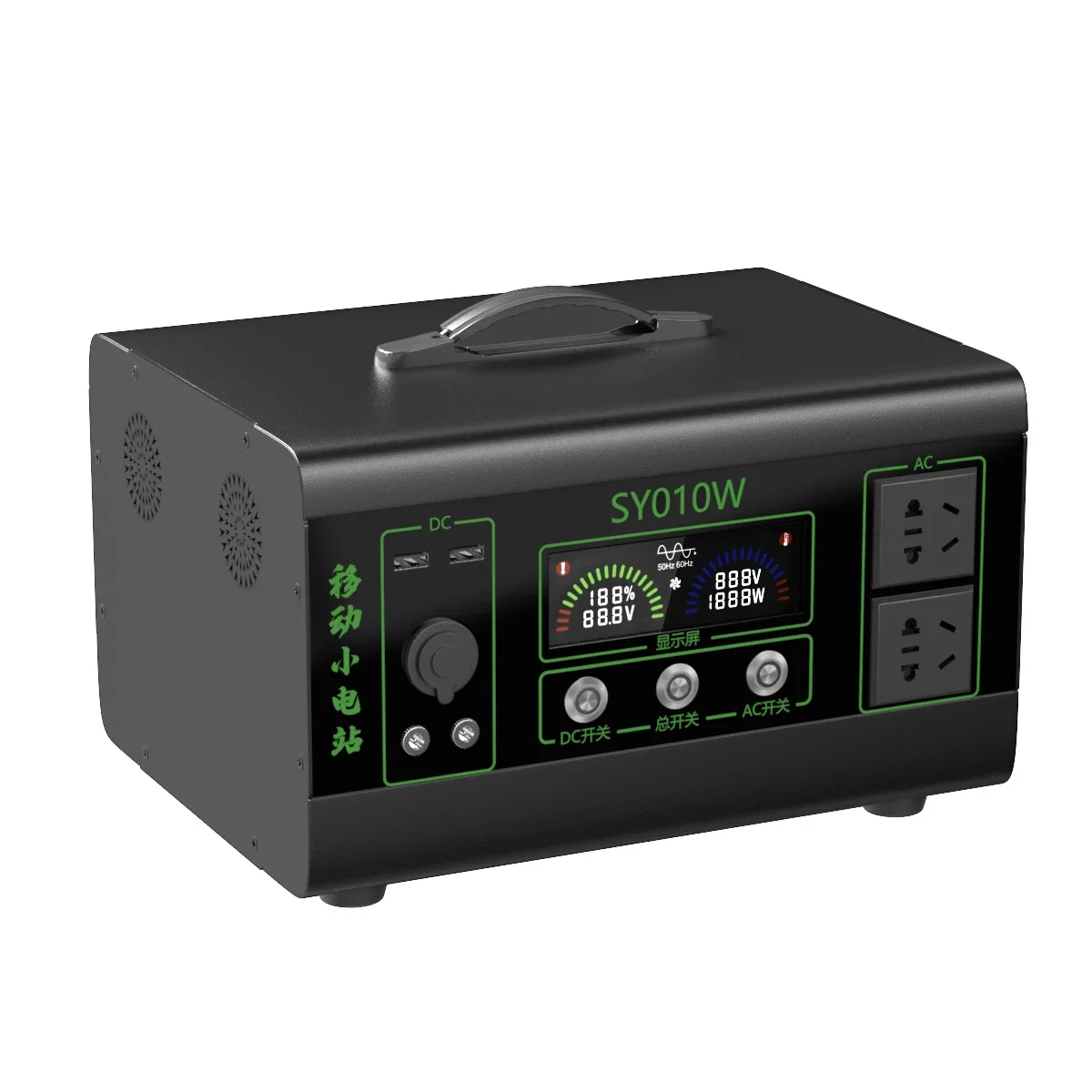 

Energy Storage Power Source 2000w 600000mAh 2220Wh Emergency Power Supply Lithium Portable Solar Generator Power Station
