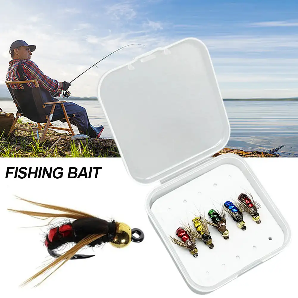 5/10Pcs PVC Fly Fishing Flies Soft Rubber Fly Fishing Lures Lifelike Flies Insects Lures Barbed Hooks Fishing Accessories