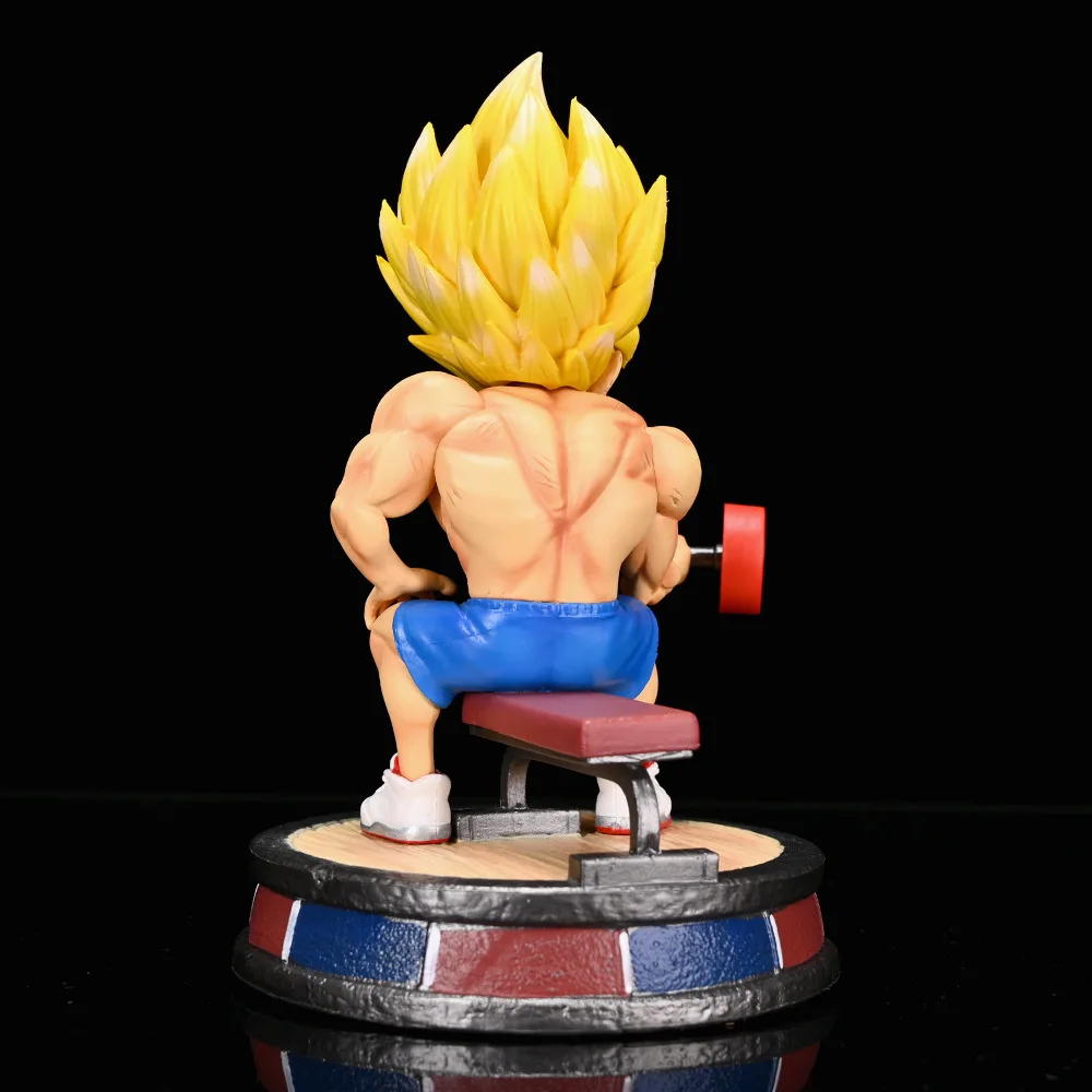 Anime Dragon Ball Estatueta GK Primo Irmão Muscle Fitness Series Son Gohan  Vegeta Figura de Ação