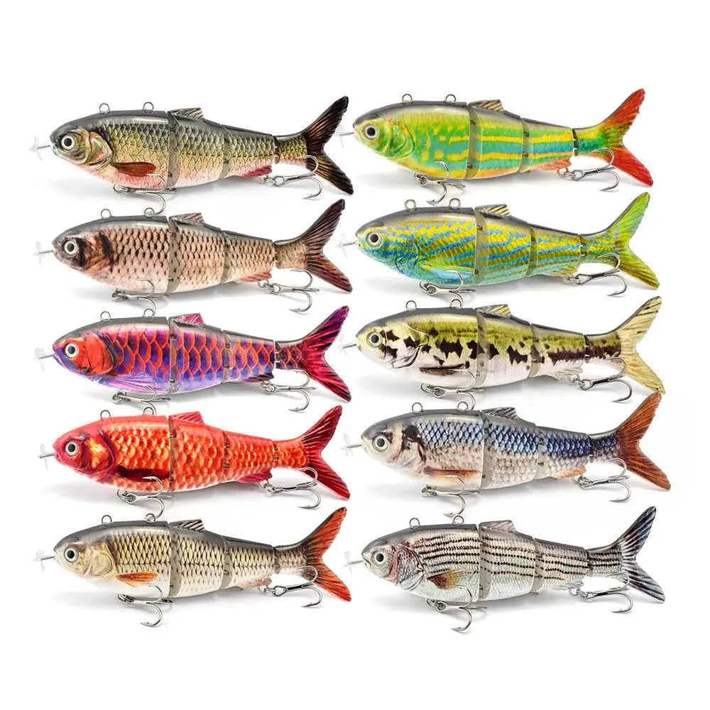 

Bionic Fish электрическая приманка, воблеры 5,1 дюйма, автоматическая плавающая рыболовная приманка, набор искусственных приманок, многосоставная приманка для рыбной ловли, жесткая приманка для рыбной ловли