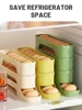 4Layers Fridge Egg Storage Box Automatic Rolling Eggs Holder Rack Ladder Style Refrigerator Eggs Dispenser Egg Organizer Holder 2