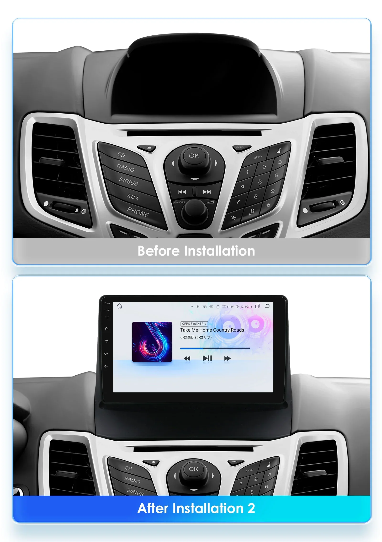 LAMTTOカーオーディオ一体型 9インチタッチ ナビ(RC07A) LAMTTO